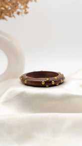 Luxe Speckle Wooden Bangle
